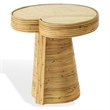 Safavieh Nile Rattan Short Accent Table in Natural