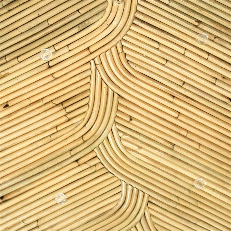 Safavieh Nile Rattan Short Accent Table in Natural