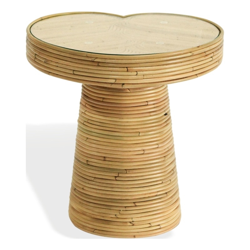 Safavieh Nile Rattan Short Accent Table in Natural