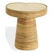 Safavieh Nile Rattan Short Accent Table in Natural