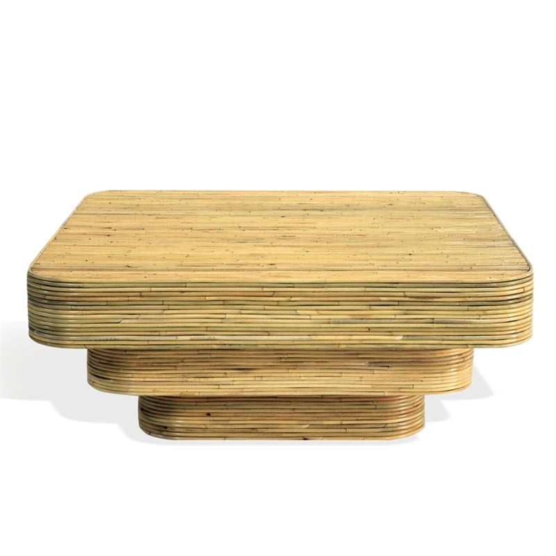 Safavieh Maryellen Rattan Coffee Table in Natural