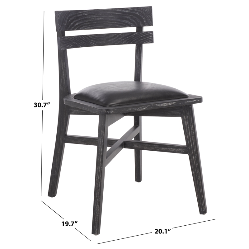 Safavieh Casper Wood Dining Chair in Black