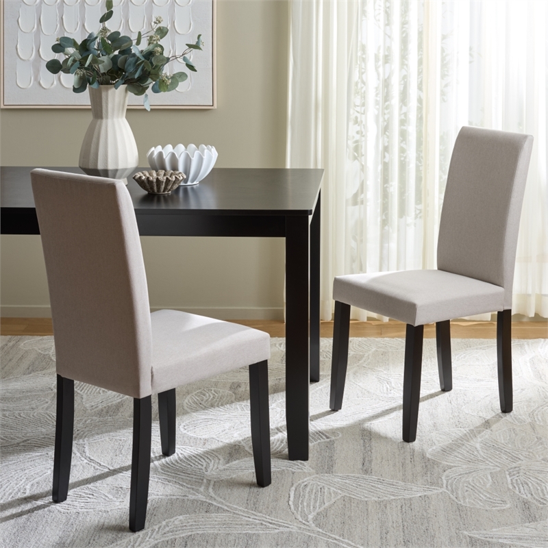 Safavieh Wyecreek Wood Dining Chair in Cream / Black