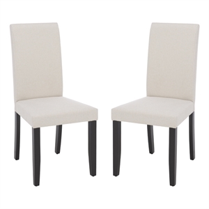 Safavieh Wyecreek Wood Dining Chair in Cream / Black