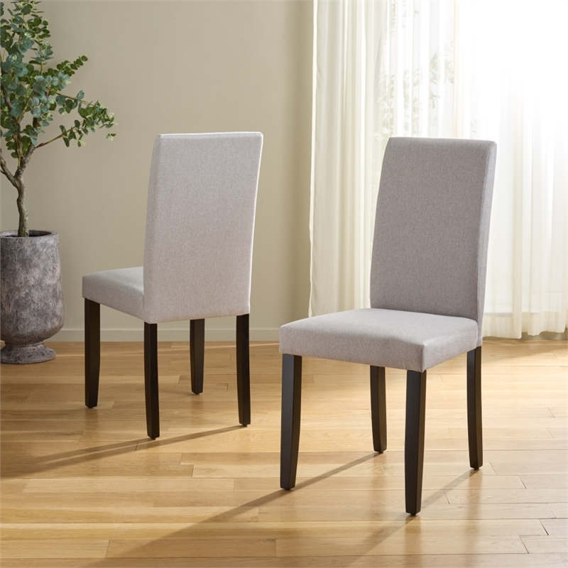 Safavieh Wyecreek Wood Dining Chair in Light Gray / Black