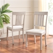 Safavieh Portside Wood Dining Chair in Cream / Gray