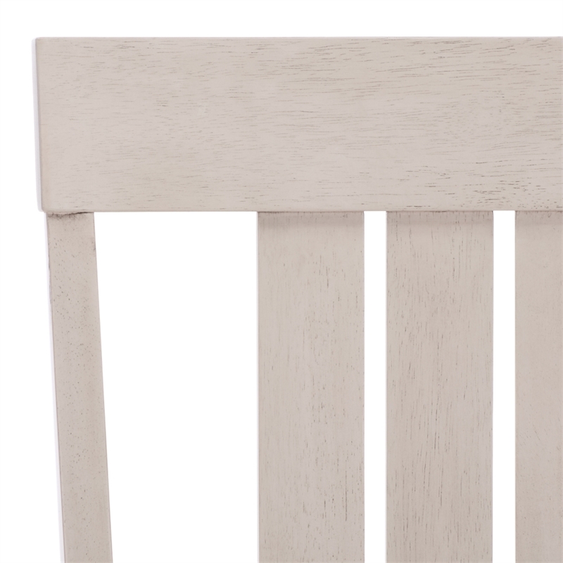 Safavieh Portside Wood Dining Chair in Cream / Gray