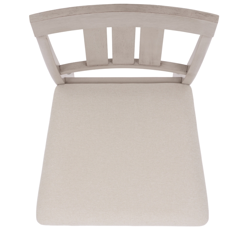 Safavieh Portside Wood Dining Chair in Cream / Gray