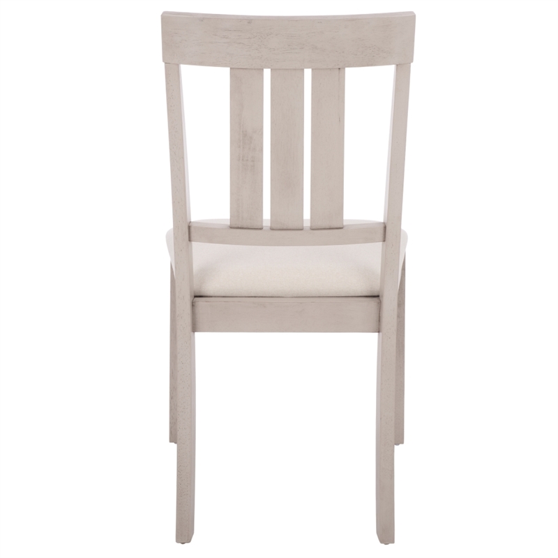 Safavieh Portside Wood Dining Chair in Cream / Gray