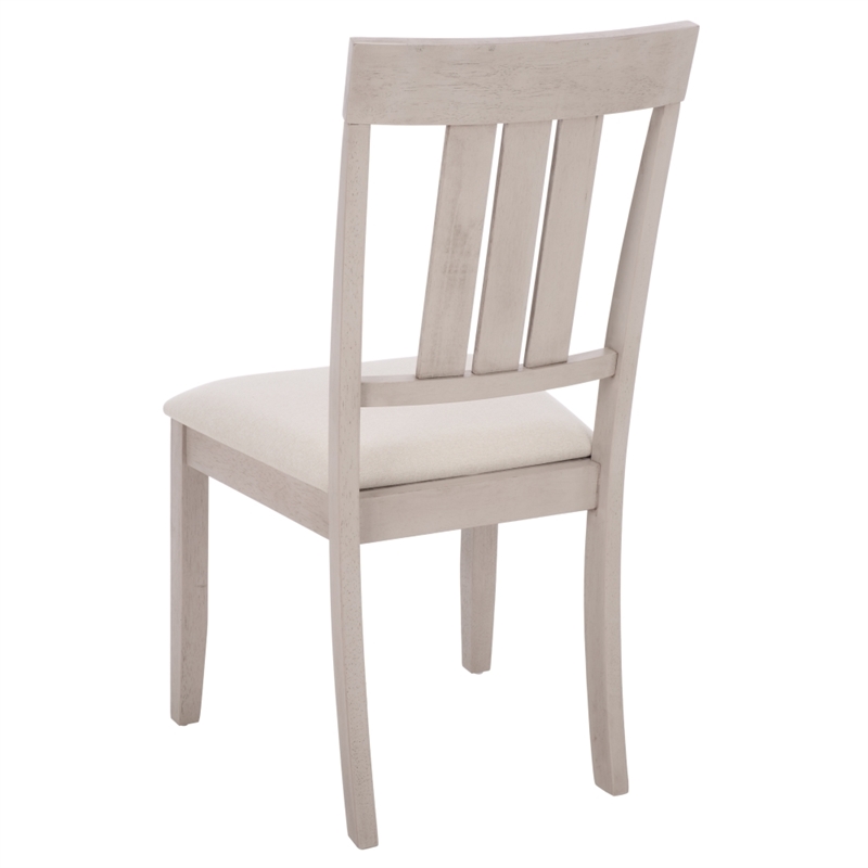 Safavieh Portside Wood Dining Chair in Cream / Gray