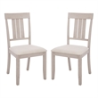 Safavieh Portside Wood Dining Chair in Cream / Gray