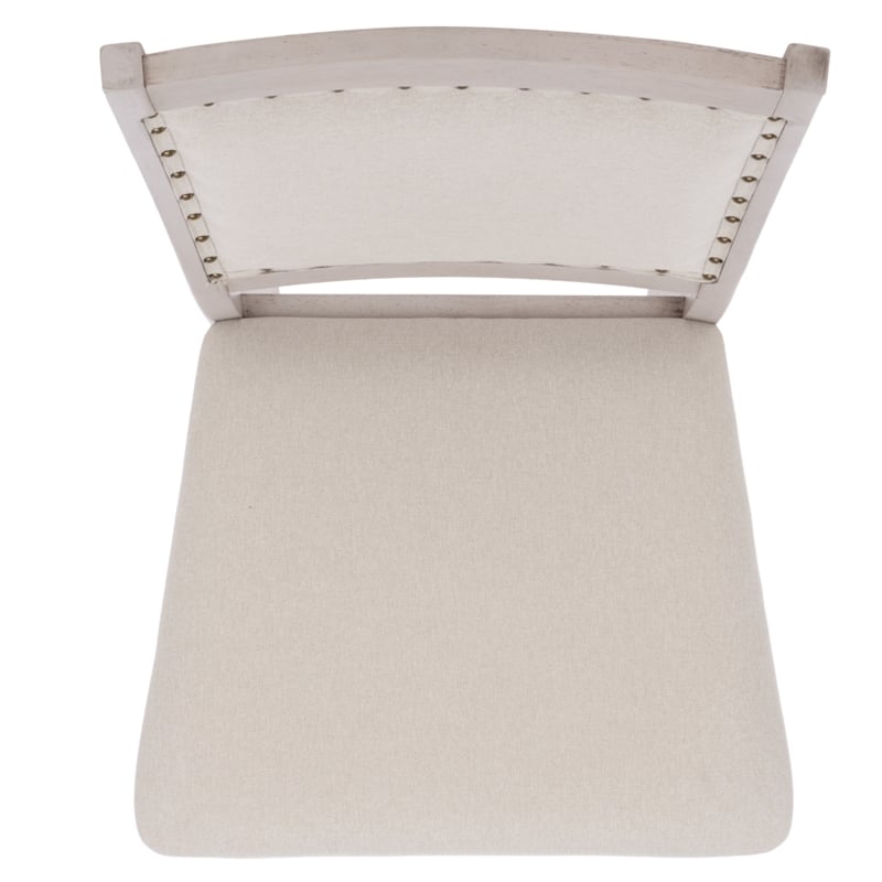 Safavieh Greyes Wood Dining Chair in Cream / Gray