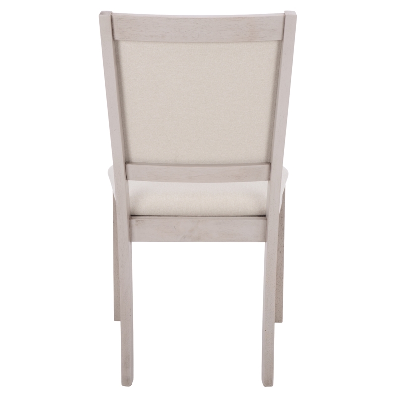 Safavieh Greyes Wood Dining Chair in Cream / Gray