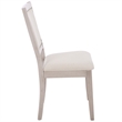 Safavieh Greyes Wood Dining Chair in Cream / Gray