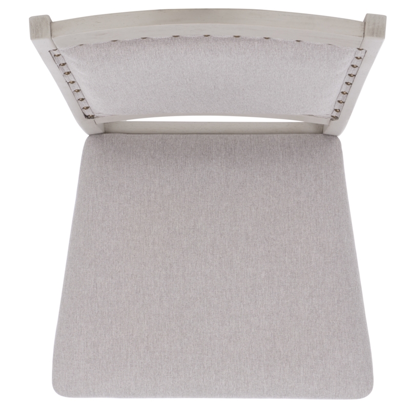 Safavieh Greyes Wood Dining Chair in Light Gray / Gray