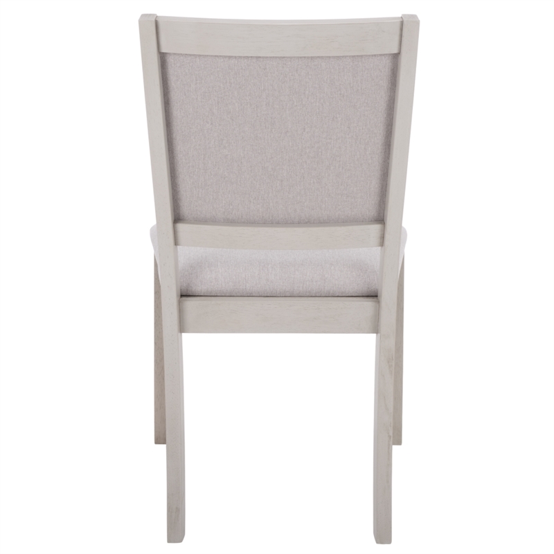 Safavieh Greyes Wood Dining Chair in Light Gray / Gray