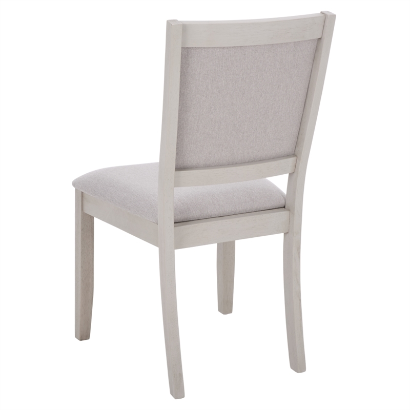 Safavieh Greyes Wood Dining Chair in Light Gray / Gray