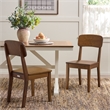 Safavieh Tevin Wood Dining Chair in Walnut