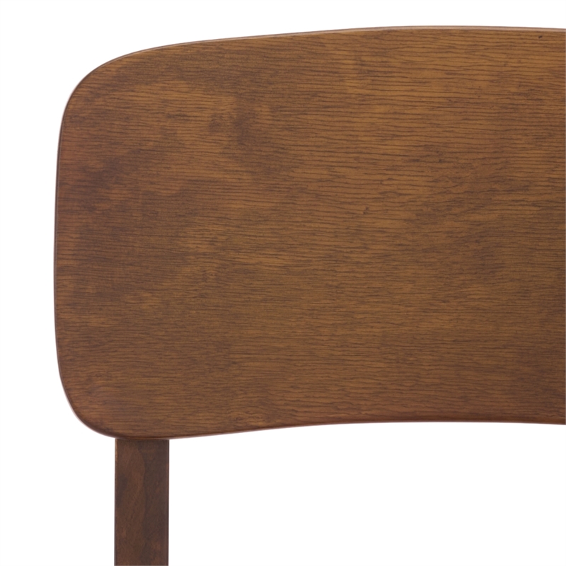 Safavieh Tevin Wood Dining Chair in Walnut