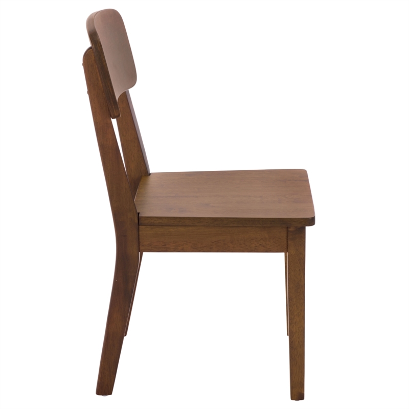 Safavieh Tevin Wood Dining Chair in Walnut
