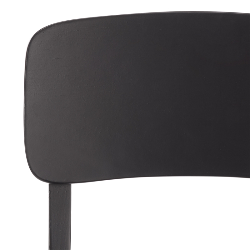 Safavieh Tevin Wood Dining Chair in Black