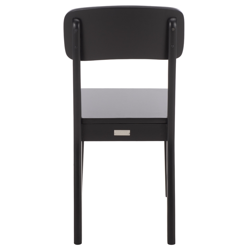 Safavieh Tevin Wood Dining Chair in Black