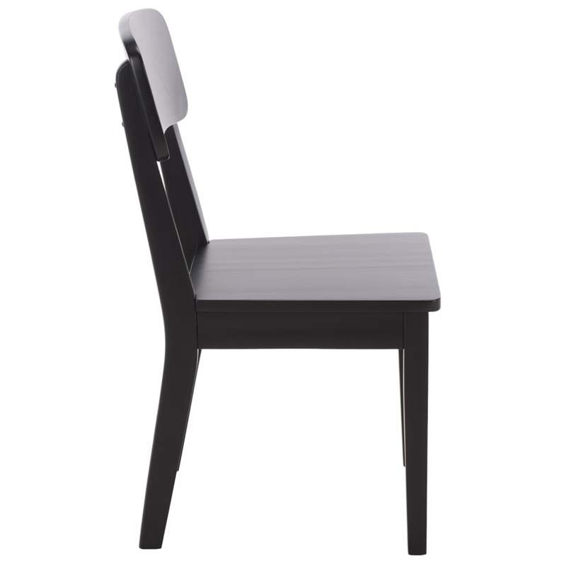 Safavieh Tevin Wood Dining Chair in Black