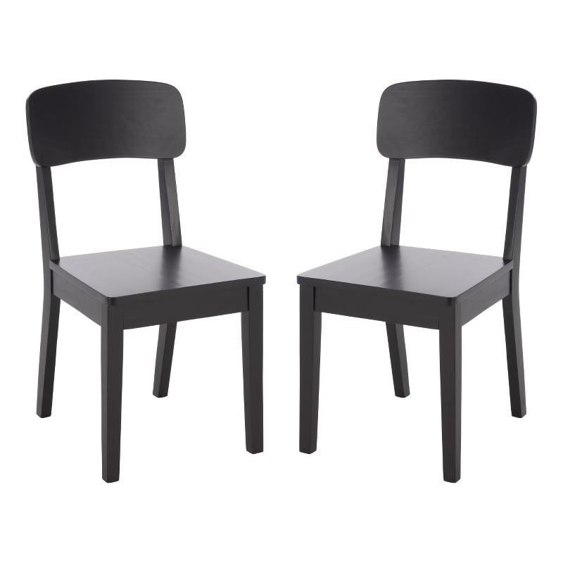 Safavieh Tevin Wood Dining Chair in Black