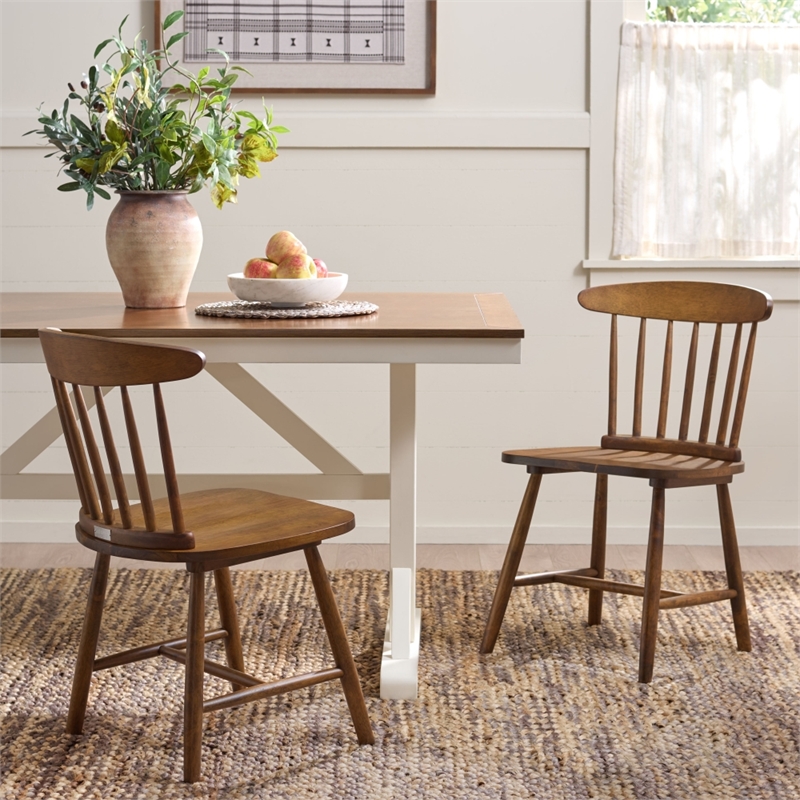 Safavieh Gregor Wood Dining Chair in Walnut