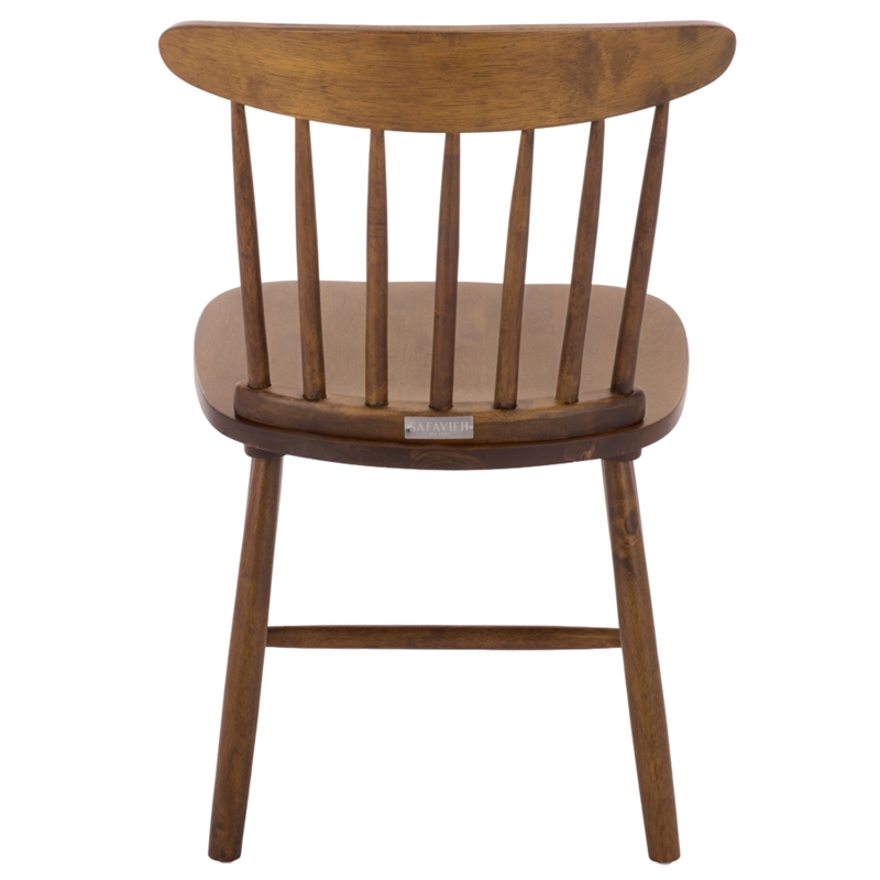 Safavieh Gregor Wood Dining Chair in Walnut