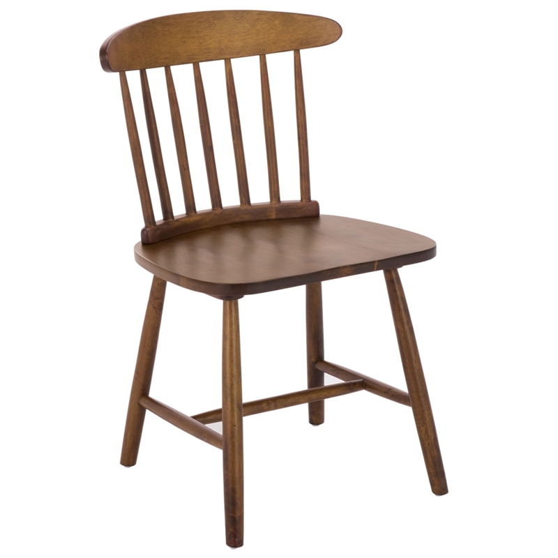 Safavieh Gregor Wood Dining Chair in Walnut