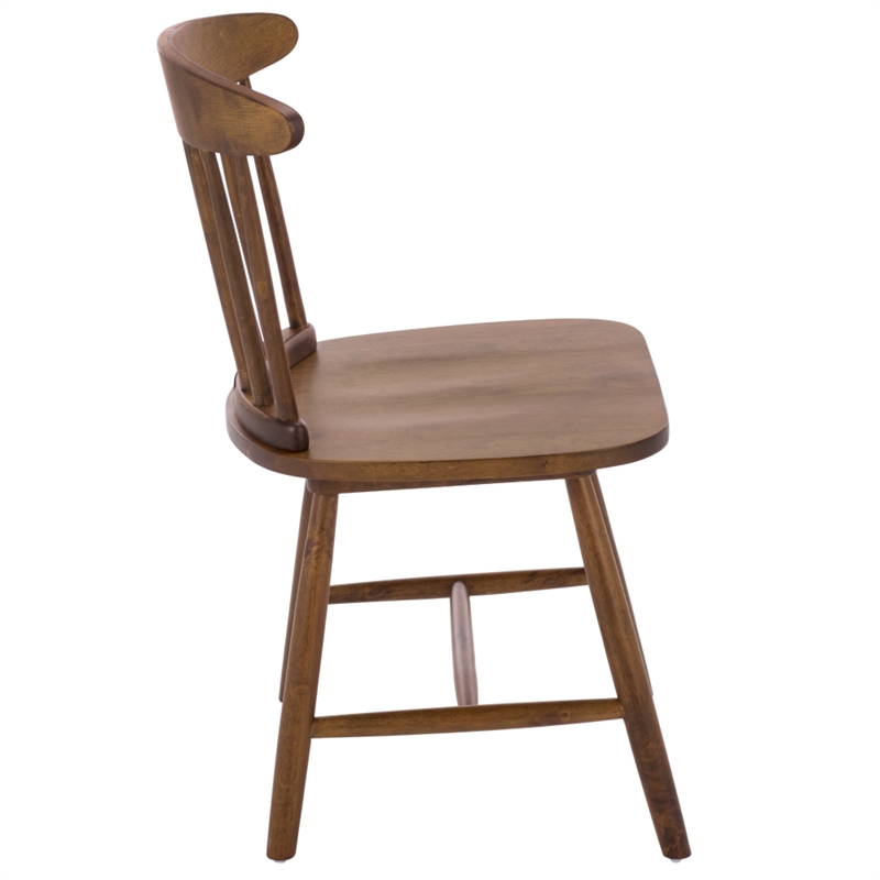 Safavieh Gregor Wood Dining Chair in Walnut