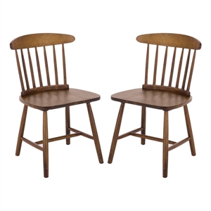 Safavieh Gregor Wood Dining Chair in Walnut