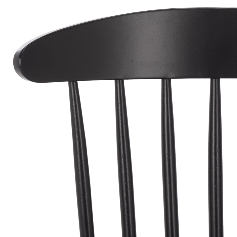 Safavieh Gregor Wood Dining Chair in Black