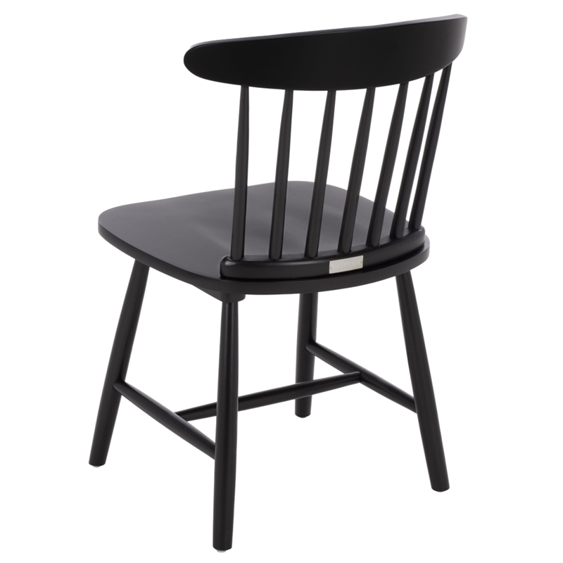 Safavieh Gregor Wood Dining Chair in Black