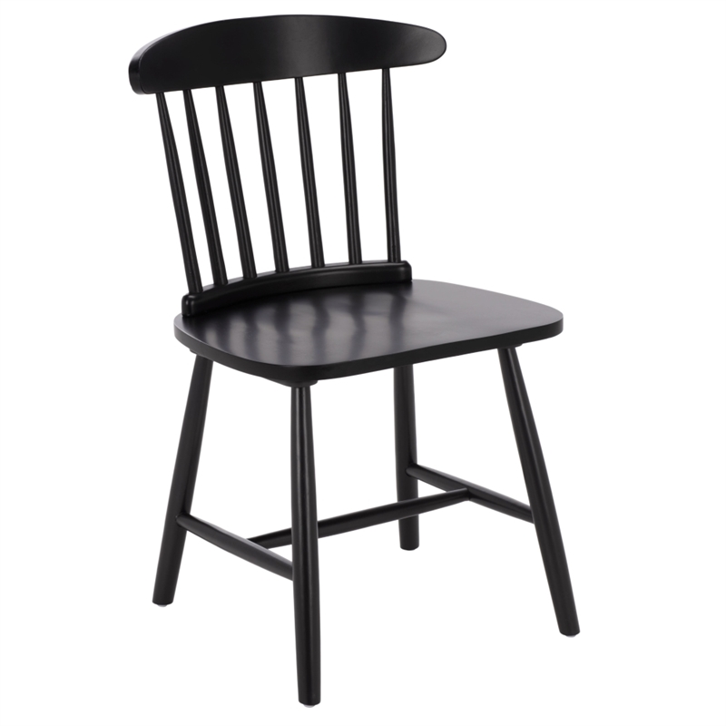 Safavieh Gregor Wood Dining Chair in Black