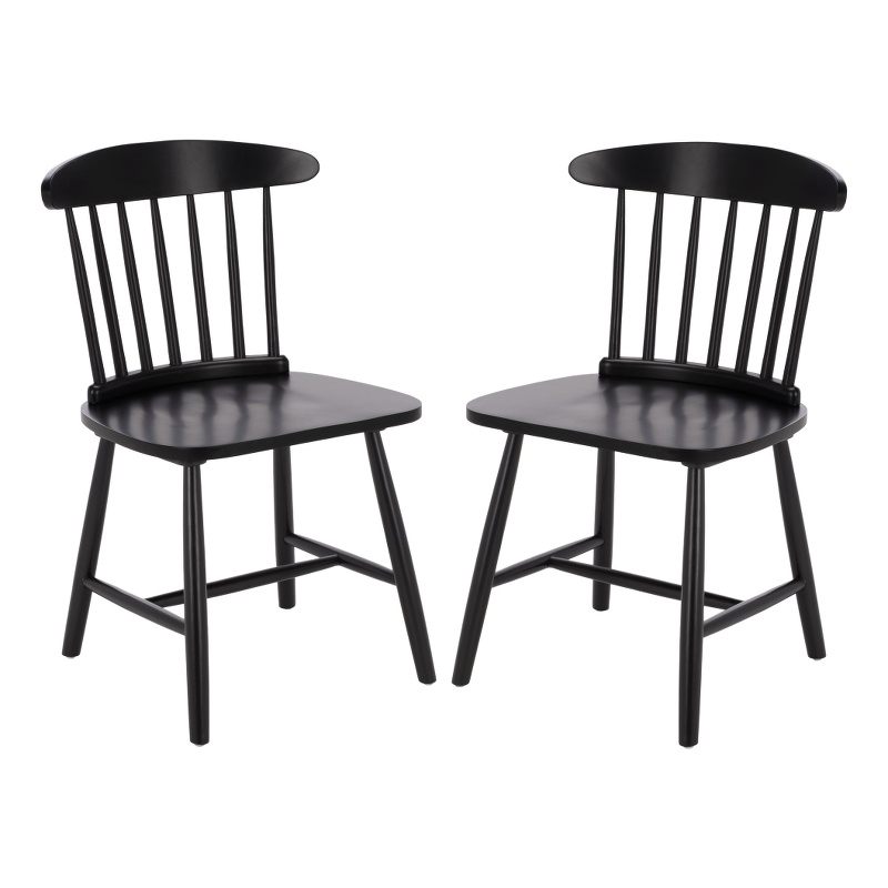 Safavieh Gregor Wood Dining Chair in Black