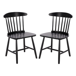 Safavieh Gregor Wood Dining Chair in Black