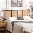 Safavieh Takuma Rattan Headboard in Black