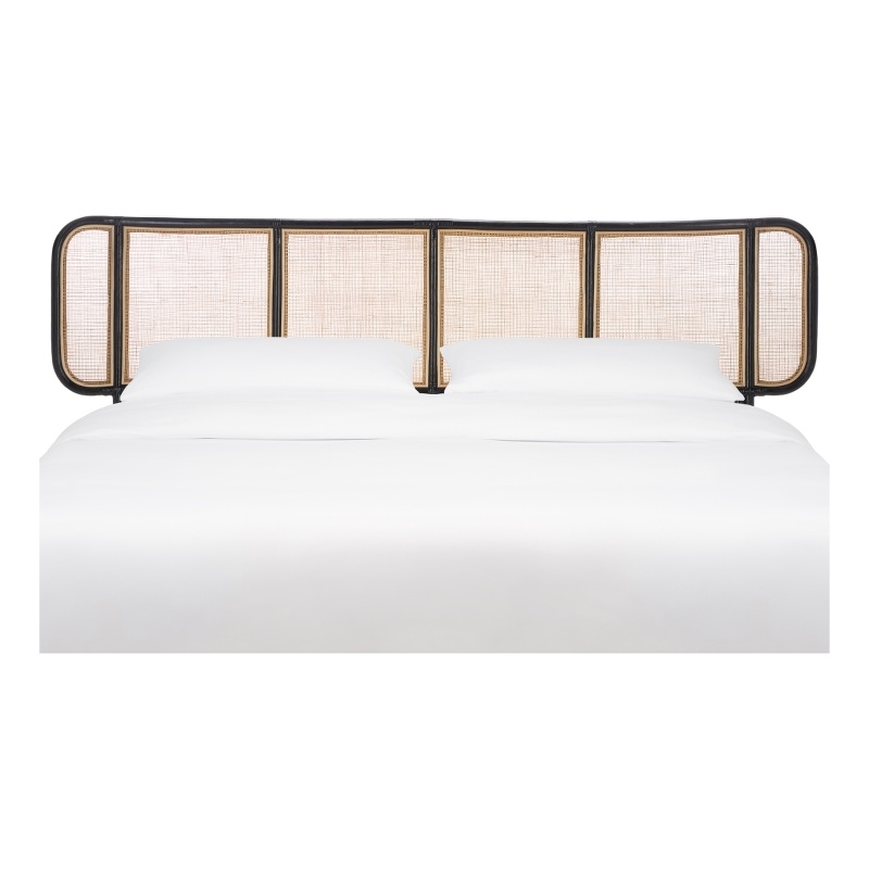 Safavieh Takuma Rattan Headboard in Black
