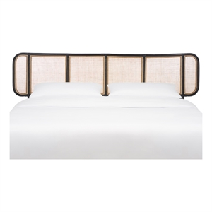 Safavieh Takuma Rattan Headboard in Black