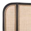 Safavieh Takuma Rattan Headboard in Black