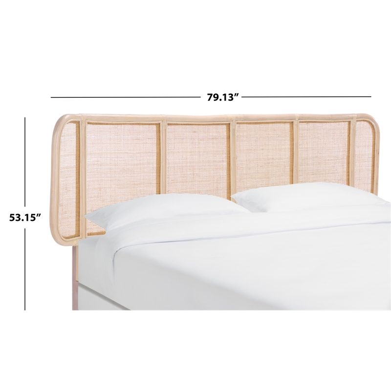Safavieh Takuma Rattan Headboard in White
