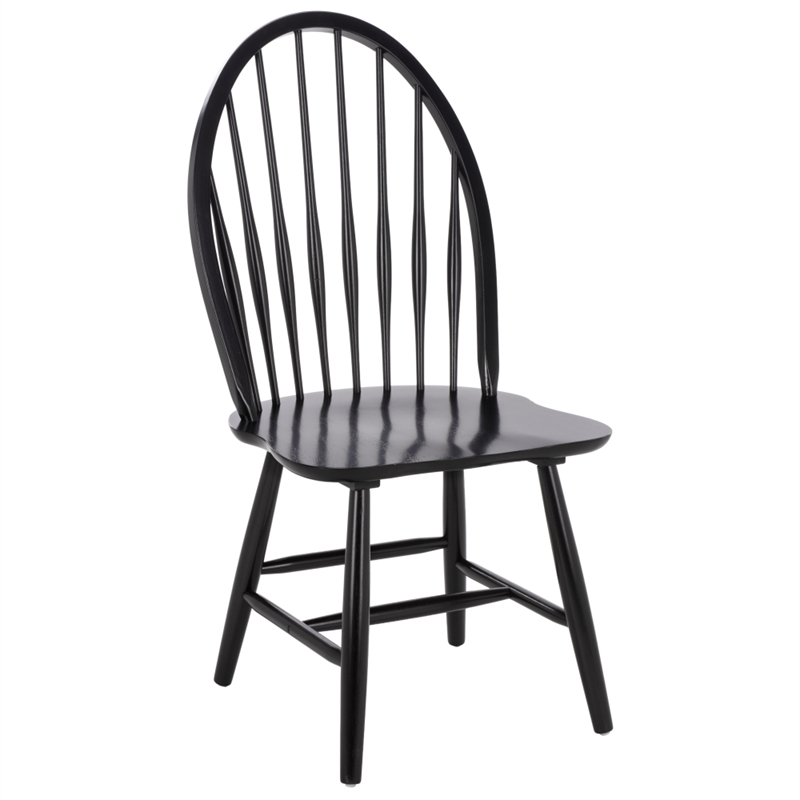 Safavieh Wendall Wood Spindle Chair in Black