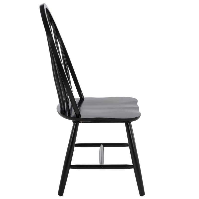 Safavieh Wendall Wood Spindle Chair in Black
