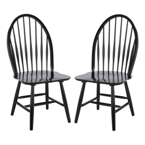 Safavieh Wendall Wood Spindle Chair in Black