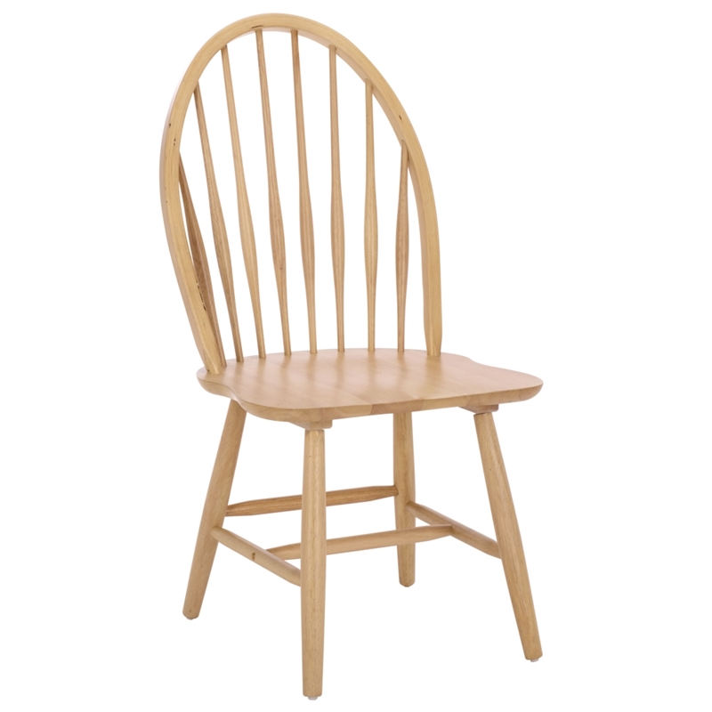 Safavieh Wendall Wood Spindle Chair in Natural