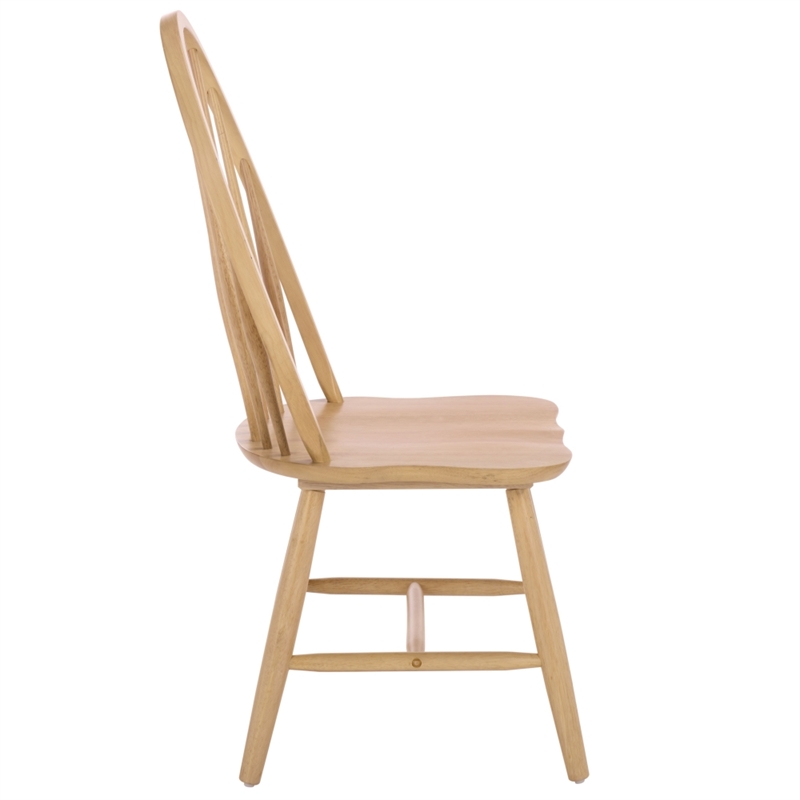 Safavieh Wendall Wood Spindle Chair in Natural