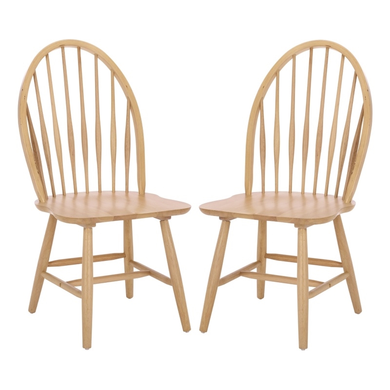 Safavieh Wendall Wood Spindle Chair in Natural