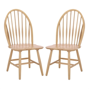 Safavieh Wendall Wood Spindle Chair in Natural